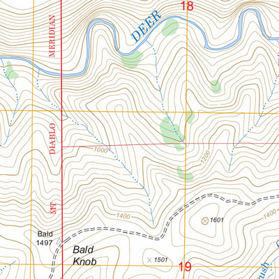 US Forest Service - Topo Acorn Hollow, CA FSTopo Legacy digital map