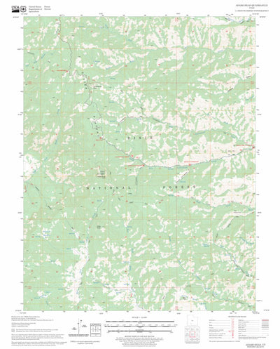 US Forest Service - Topo Adams Head, UT FSTopo Legacy digital map