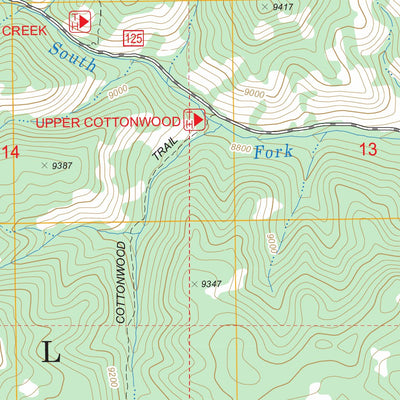 US Forest Service - Topo Adams Head, UT FSTopo Legacy digital map
