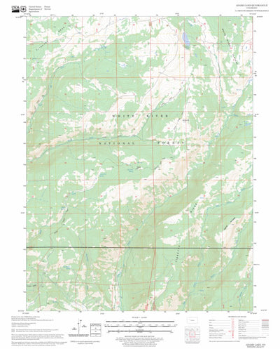 US Forest Service - Topo Adams Lake, CO FSTopo Legacy digital map