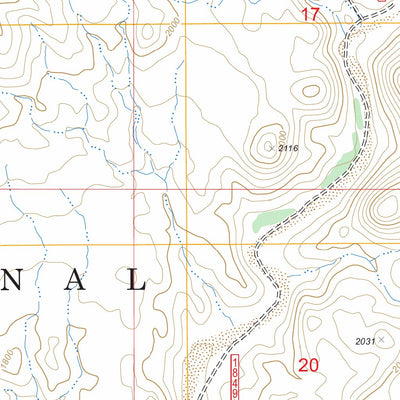 US Forest Service - Topo Adams Mesa, AZ FSTopo Legacy digital map