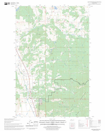 US Forest Service - Topo Addy Mountain, WA FSTopo Legacy digital map