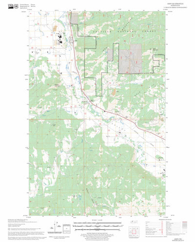 US Forest Service - Topo Addy, WA FSTopo Legacy digital map