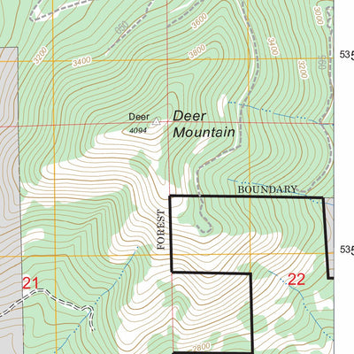 US Forest Service - Topo Addy, WA FSTopo Legacy digital map
