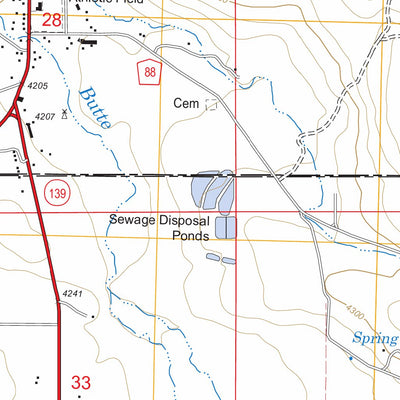 US Forest Service - Topo Adin, CA FSTopo Legacy digital map