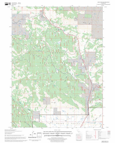 US Forest Service - Topo Adin Pass, CA FSTopo Legacy digital map