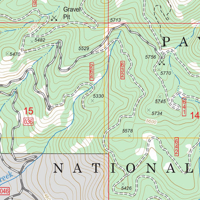 US Forest Service - Topo Advent Gulch, ID FSTopo Legacy digital map