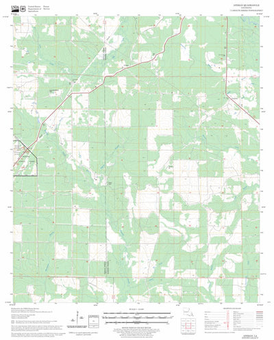 US Forest Service - Topo Afeman, LA FSTopo Legacy digital map