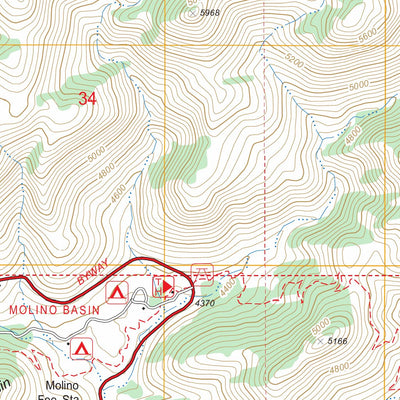 US Forest Service - Topo Agua Caliente Hill, AZ FSTopo Legacy digital map