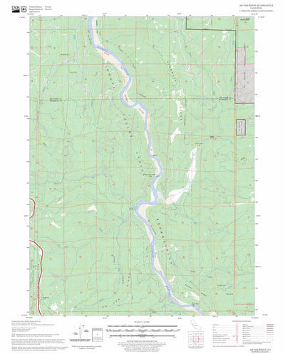 US Forest Service - Topo Ah Pah Ridge, CA FSTopo Legacy digital map