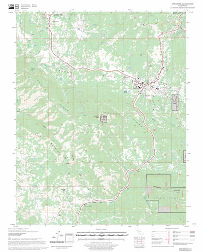 US Forest Service - Topo Ahwahnee, CA FSTopo Legacy digital map