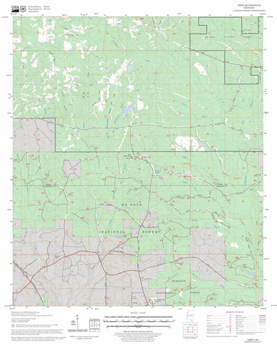 US Forest Service - Topo Airey, MS FSTopo Legacy digital map
