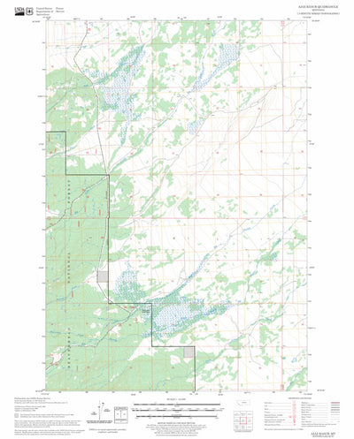 US Forest Service - Topo Ajax Ranch, MT FSTopo Legacy digital map