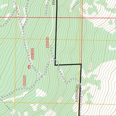 US Forest Service - Topo Akawa Butte, OR FSTopo Legacy digital map