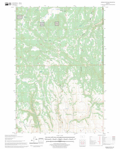 US Forest Service - Topo Akers Butte, OR FSTopo Legacy digital map