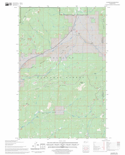 US Forest Service - Topo Aladdin, WA FSTopo Legacy digital map