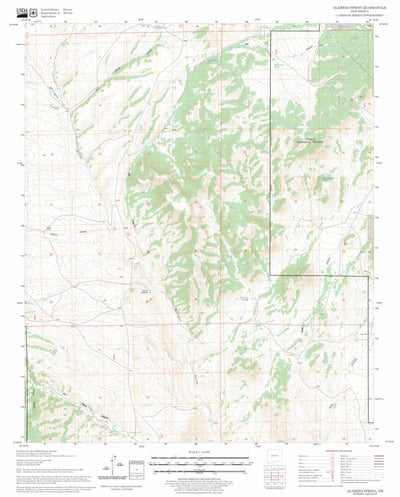 US Forest Service - Topo Alameda Spring, NM FSTopo Legacy digital map