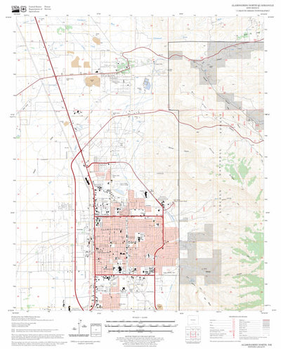 US Forest Service - Topo Alamogordo North, NM FSTopo Legacy digital map