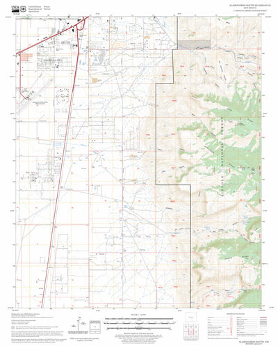 US Forest Service - Topo Alamogordo South, NM FSTopo Legacy digital map