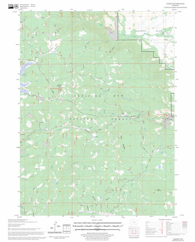 US Forest Service - Topo Albany, WY FSTopo Legacy digital map