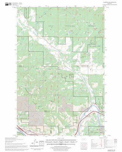 US Forest Service - Topo Alberton, MT FSTopo Legacy digital map