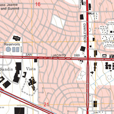 US Forest Service - Topo Albuquerque East, NM FSTopo Legacy digital map