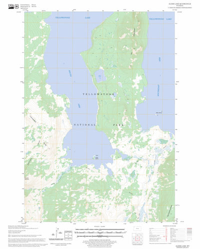 US Forest Service - Topo Alder Lake, WY FSTopo Legacy digital map