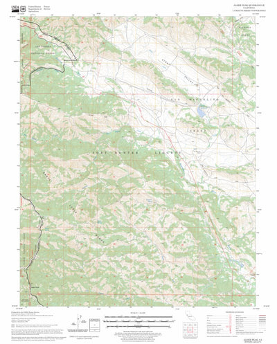 US Forest Service - Topo Alder Peak, CA FSTopo Legacy digital map