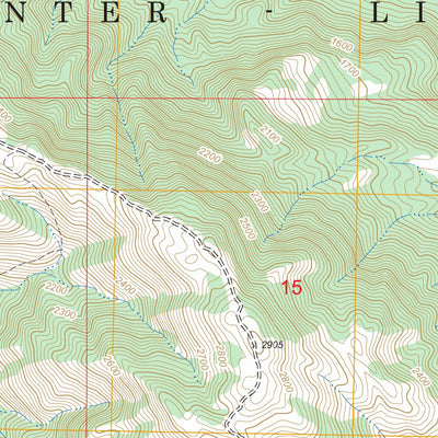 US Forest Service - Topo Alder Peak, CA FSTopo Legacy digital map