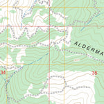 US Forest Service - Topo Aldermand Ridge, ID FSTopo Legacy digital map