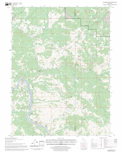 US Forest Service - Topo Alderpoint, CA FSTopo Legacy digital map