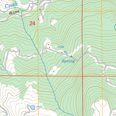 US Forest Service - Topo Alderpoint, CA FSTopo Legacy digital map