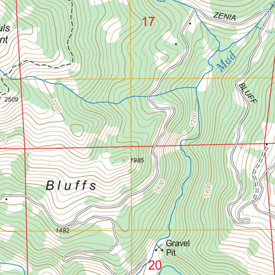 US Forest Service - Topo Alderpoint, CA FSTopo Legacy digital map