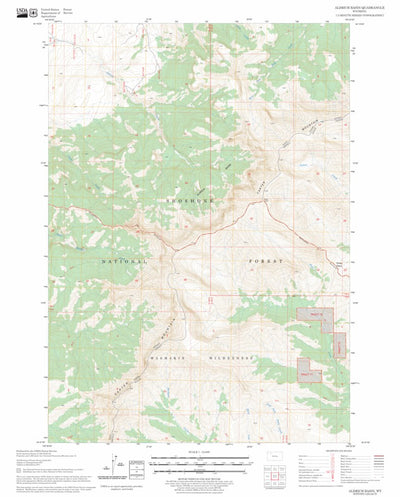 US Forest Service - Topo Aldrich Basin, WY FSTopo Legacy digital map