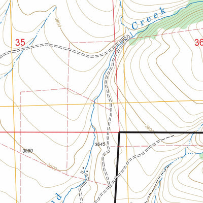 US Forest Service - Topo Aldrich Mountain South, OR FSTopo Legacy digital map