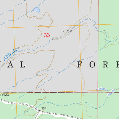 US Forest Service - Topo Aldridge Creek, MI FSTopo Legacy digital map