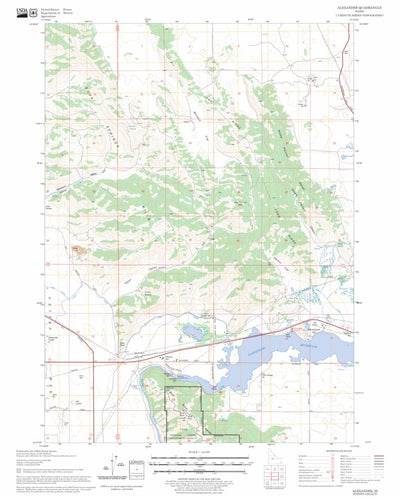 US Forest Service - Topo Alexander, ID FSTopo Legacy digital map