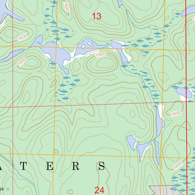 US Forest Service - Topo Alice Lake, MN FSTopo Legacy digital map