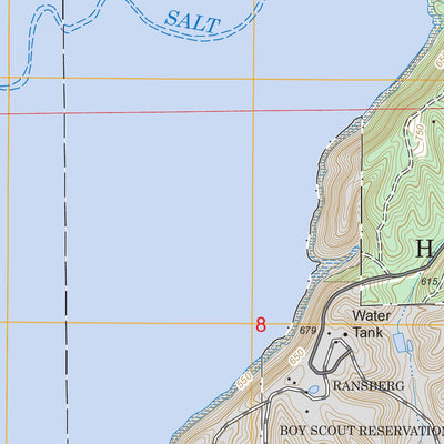 US Forest Service - Topo Allens Creek, IN FSTopo Legacy digital map