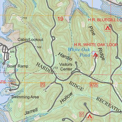 US Forest Service - Topo Allens Creek, IN FSTopo Legacy digital map