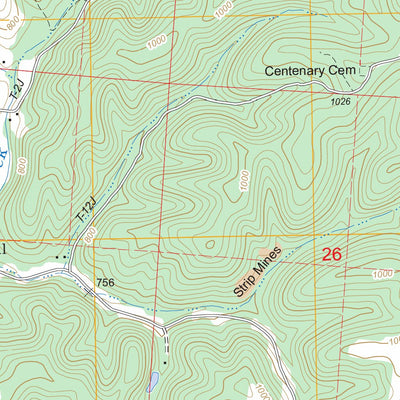 US Forest Service - Topo Allensville, OH FSTopo Legacy digital map