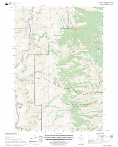 US Forest Service - Topo Allison Creek, ID FSTopo Legacy digital map