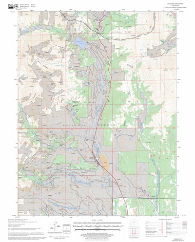 US Forest Service - Topo Alma, CO FSTopo Legacy digital map