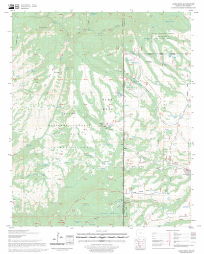 US Forest Service - Topo Alma Mesa, AZ - NM FSTopo Legacy digital map