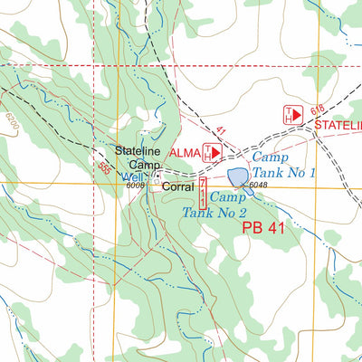 US Forest Service - Topo Alma Mesa, AZ - NM FSTopo Legacy digital map
