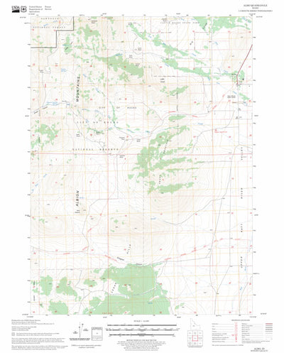 US Forest Service - Topo Almo, ID FSTopo Legacy digital map