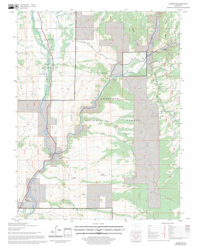 US Forest Service - Topo Almont, CO FSTopo Legacy digital map