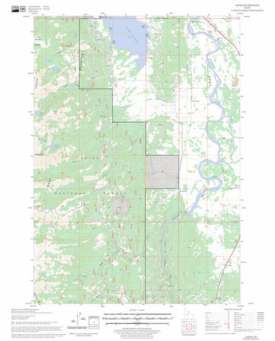 US Forest Service - Topo Alpha, ID FSTopo Legacy digital map