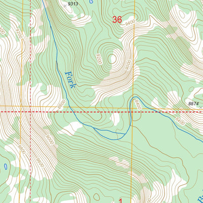 US Forest Service - Topo Alpine Lake, WY FSTopo Legacy digital map