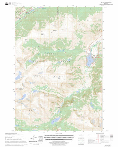 US Forest Service - Topo Alpine, MT FSTopo Legacy digital map